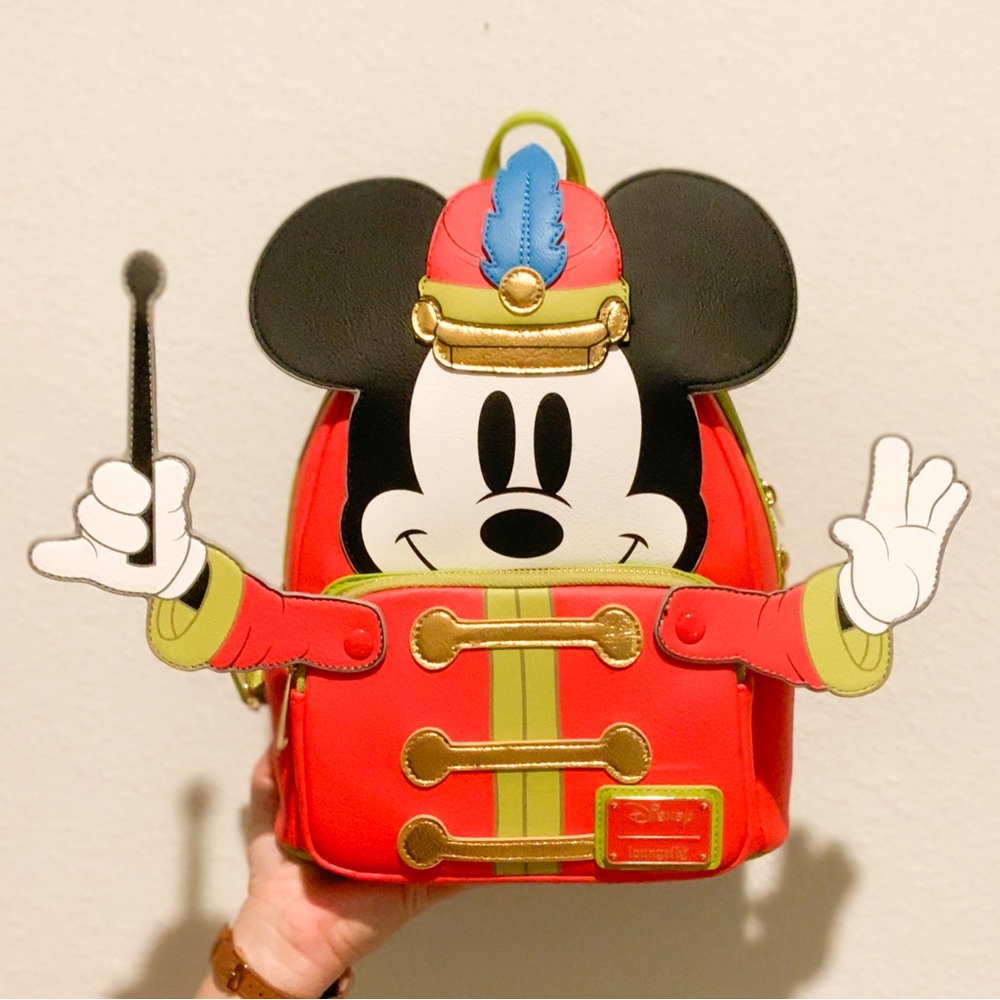 Mickey Mouse in the Band Loungefly Mini backpack Disney 100 WDW Parks